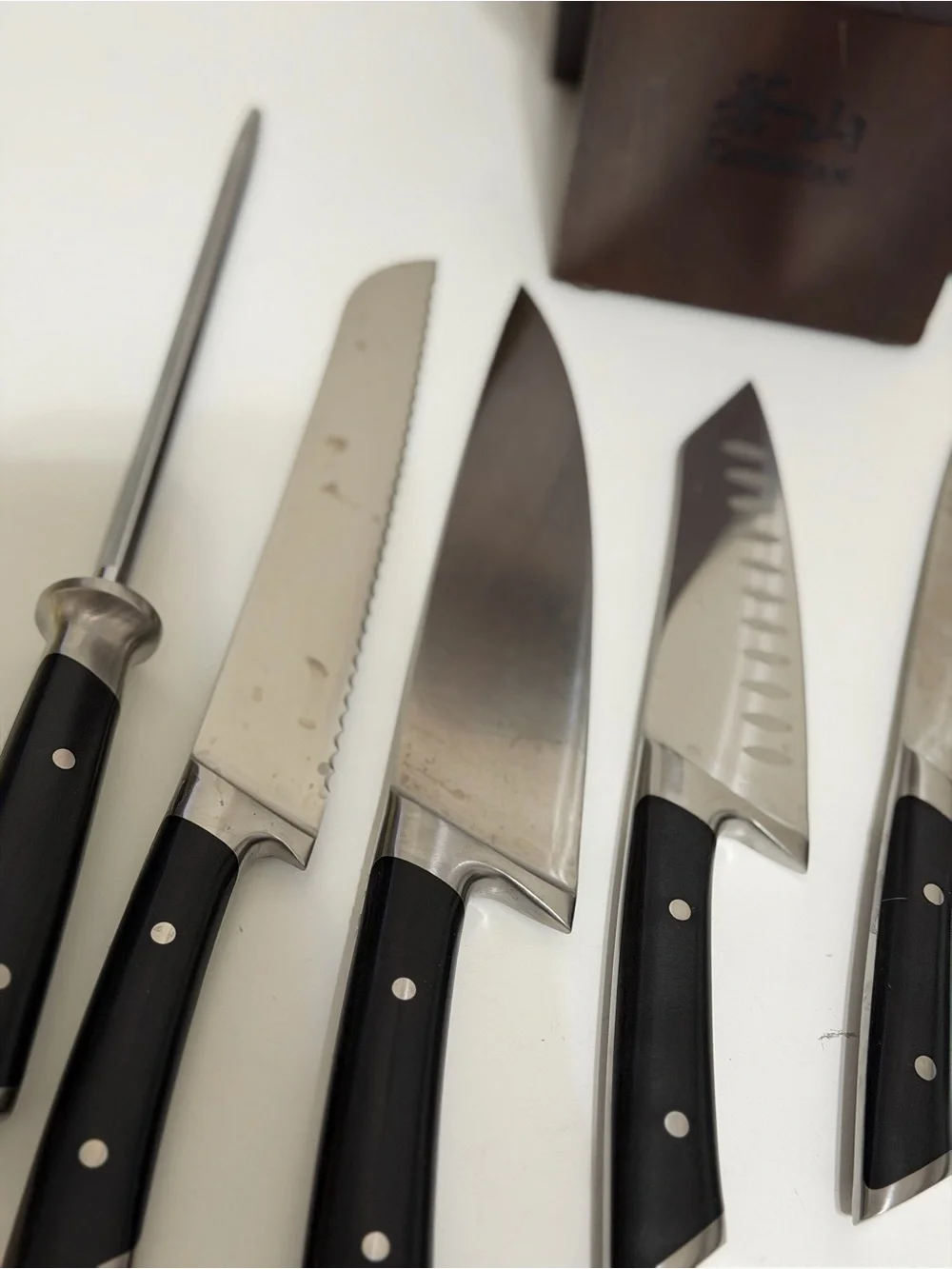 Cangshan Rainier Series 7 Pc Kitchen knives Block Set X50CrMoV15 German Steel